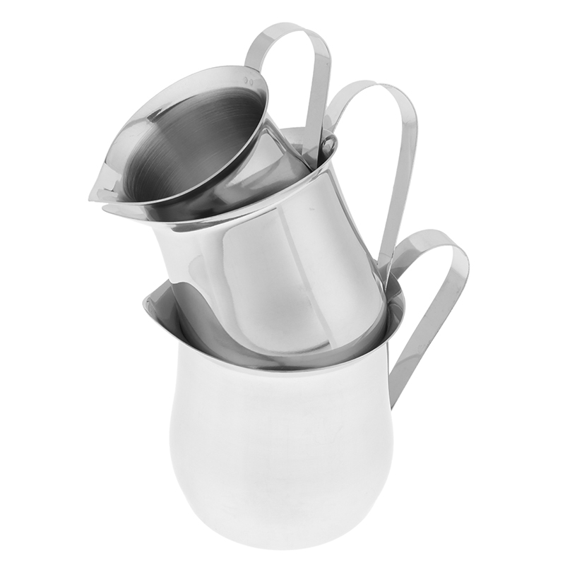 Barista Milk Jug - キッチンステンレス鋼クリームピッチャー60-240ML計量カップ注ぎ口付きコーヒーウェアコーヒーミルク泡立てピッチャーカップ