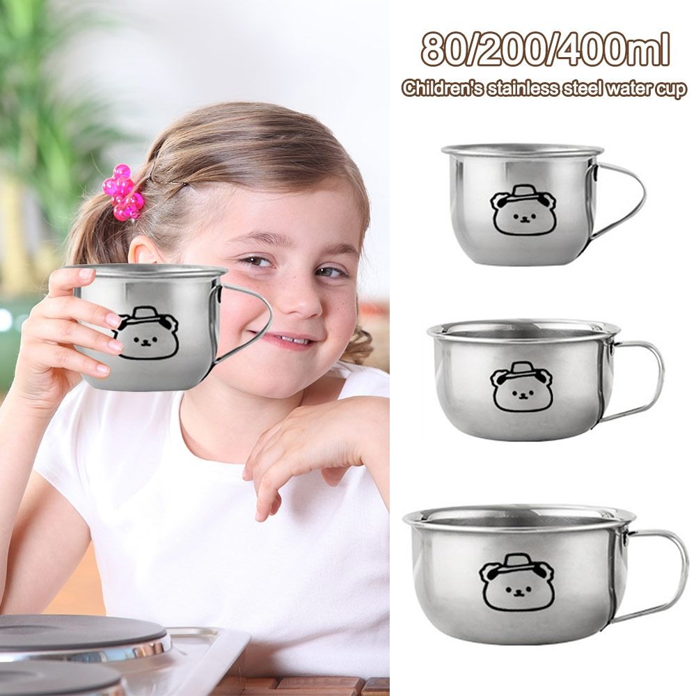 80/200/400mlの子供用ウォーターカップ。クマのデザ - Coffee Tea & Espresso Appliances のレビューと価格
