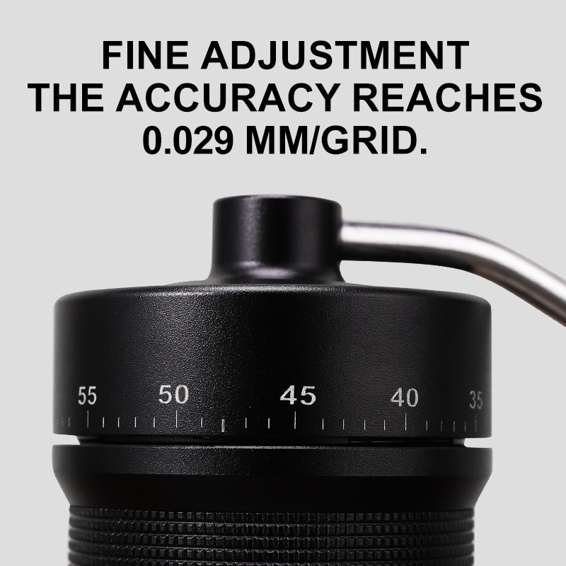 磁気式手動コーヒーグラインダー、60段階調整機能付き、ステン - Burr Hand Grinder のレビューと価格