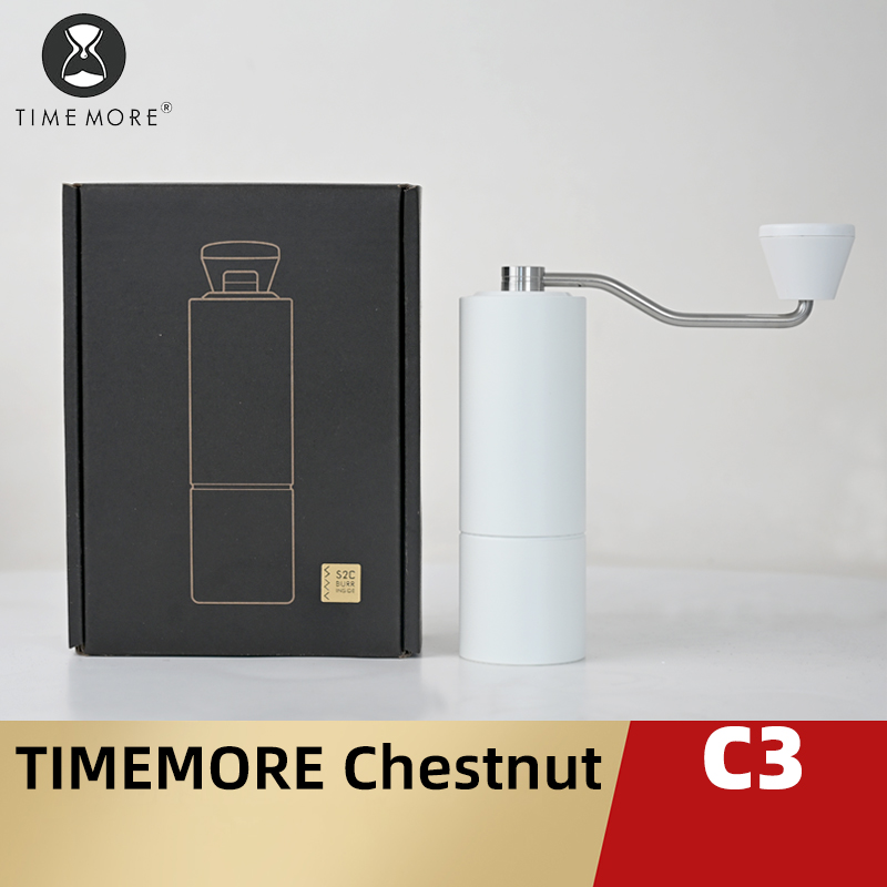 TIMEMORE-手動コーヒーグラインダー,c3,ダブルベア - Burr Hand Grinder のレビューと価格
