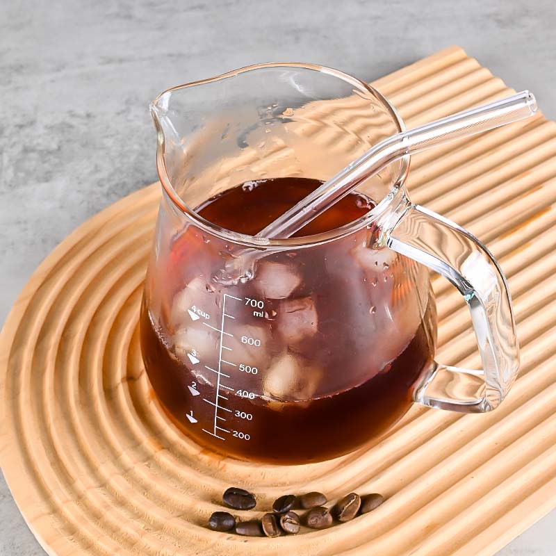 新しい高ホウケイ酸ガラス製700mlコーヒーポットとティーポ - Coffee Tea And Sugar Set のレビューと価格