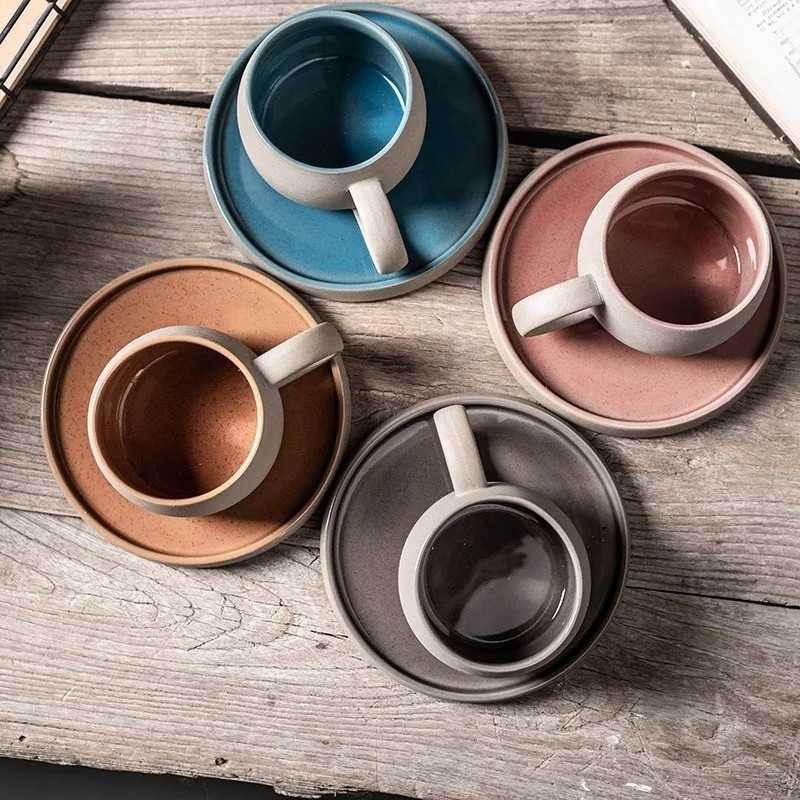 陶器製コーヒーカップセット 日本風 高級感あふれるアフタヌー - Coffee Tea And Sugar Set のレビューと価格