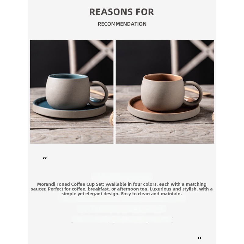 陶器製コーヒーカップセット 日本風 高級感あふれるアフタヌー - Coffee Tea And Sugar Set のレビューと価格