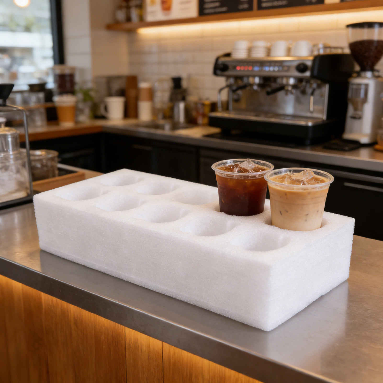 断熱ドリンクキャリア 10個用、持ち運び可能、安定性抜群、温 - Coffee Tea With Milk のレビューと価格
